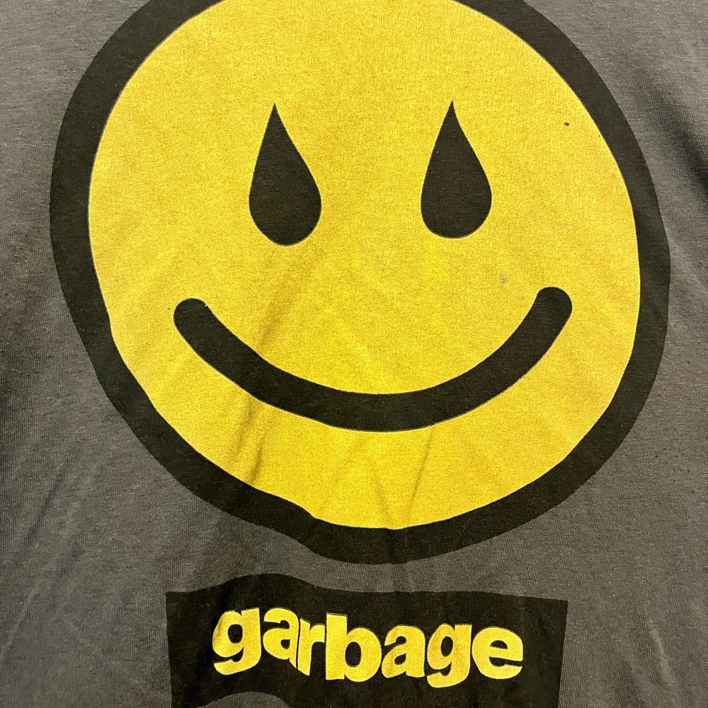 Torrid Garbage Band Tee with Yellow Smiley Graphic - Picture 2 of 4